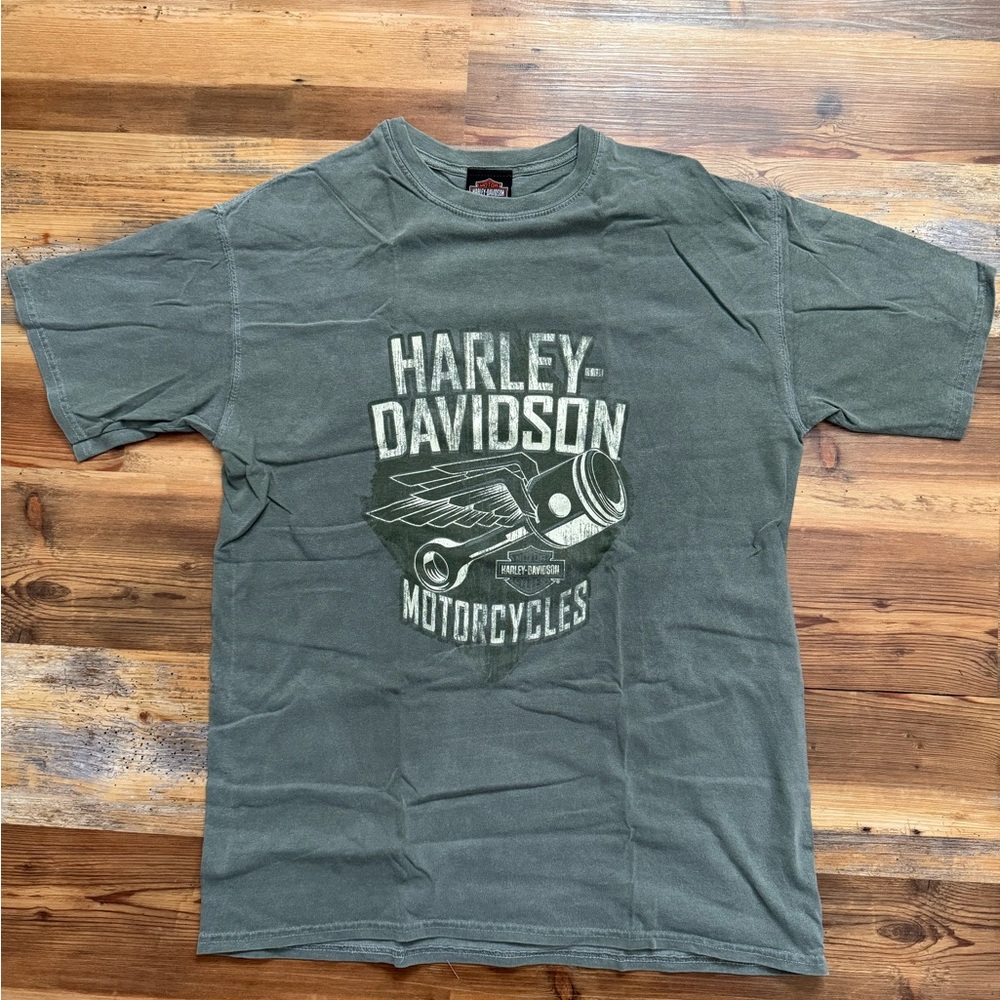 Harley-Davidson Green/Grey Graphic Tee